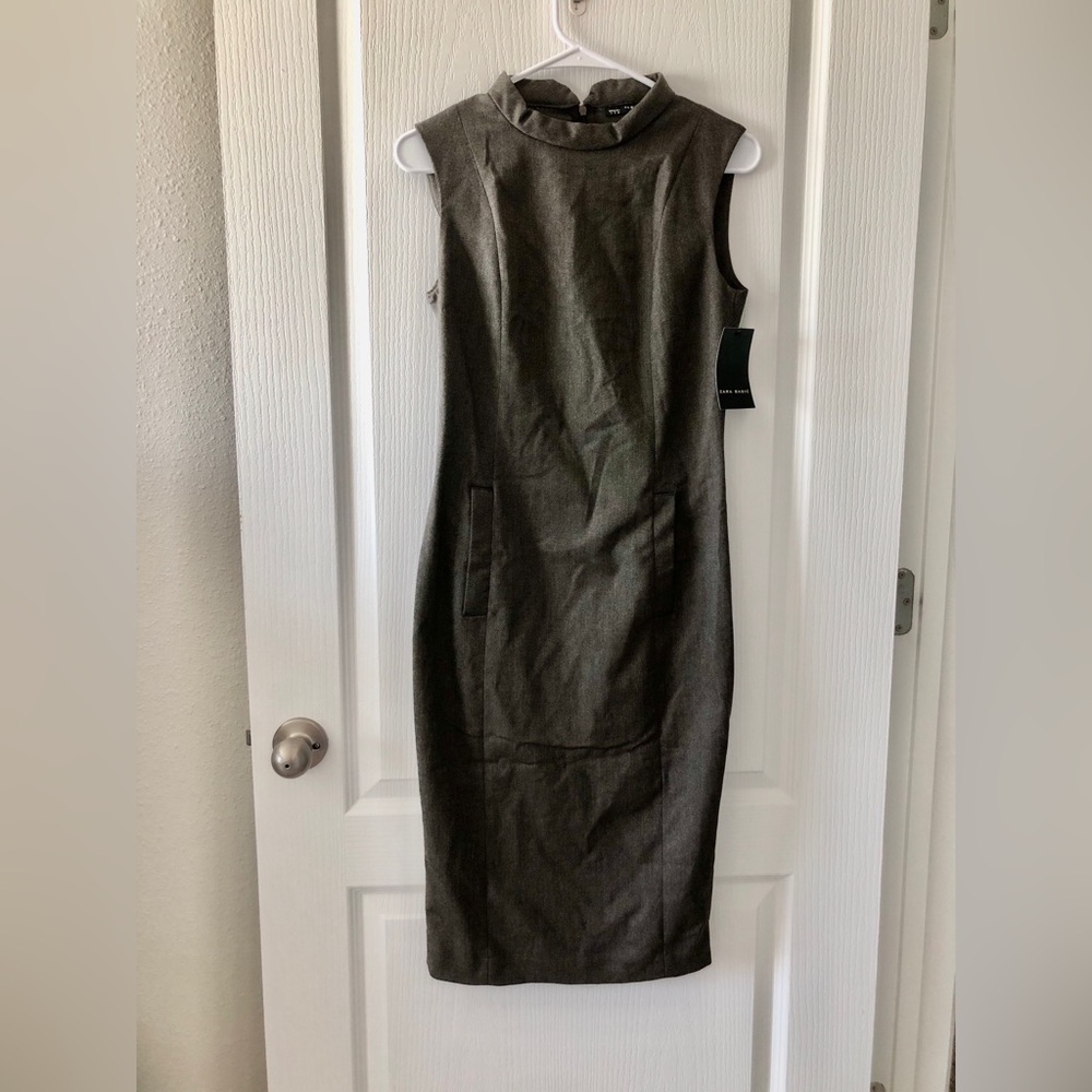 Zara Grey Sleeveless Dress XS 0